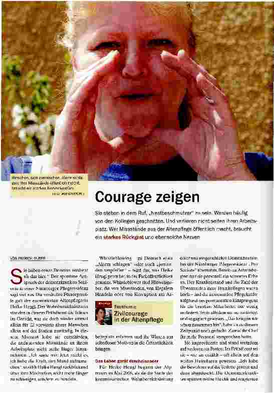 Vorschauseite 1: Courage zeigen