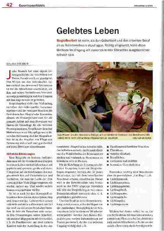 Vorschauseite 1: Gelebtes Leben