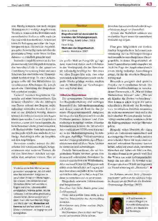 Vorschauseite 2: Gelebtes Leben