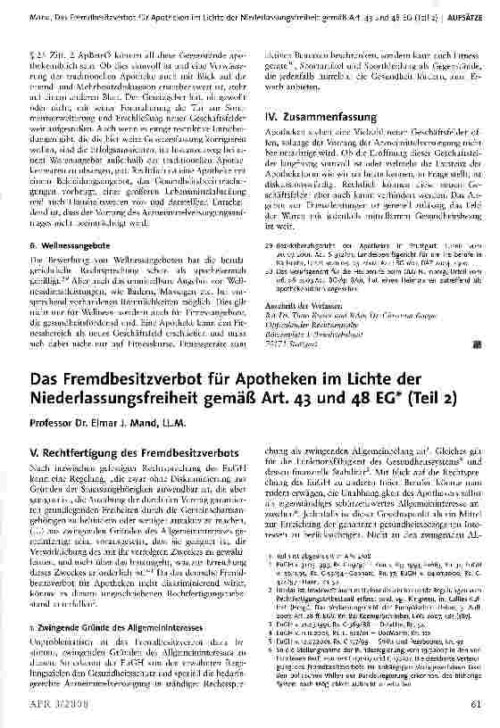 Vorschauseite 5: Neue Geschäftsfelder für die Apotheke