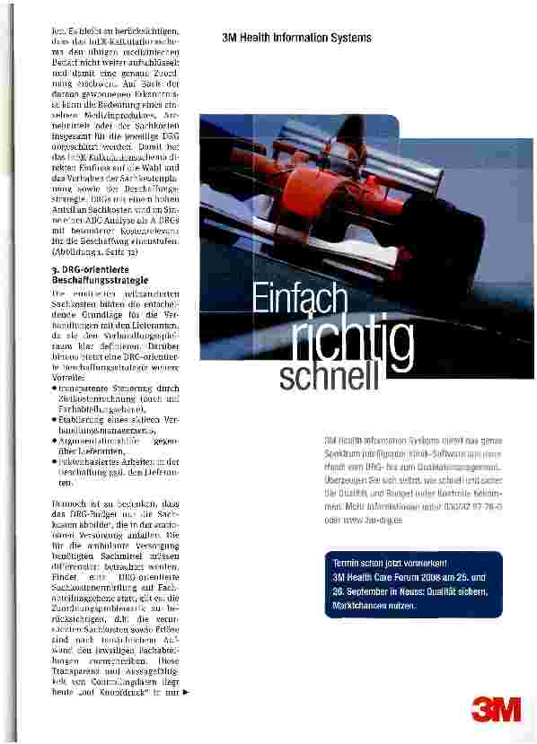 Vorschauseite 2: Wie groß ist Ihr Verhandlungsspielraum? DRG-orientierte Verhandlungsstrategien in der Beschaffung