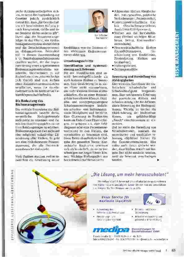 Vorschauseite 2: Risiken kalkulierbar machen