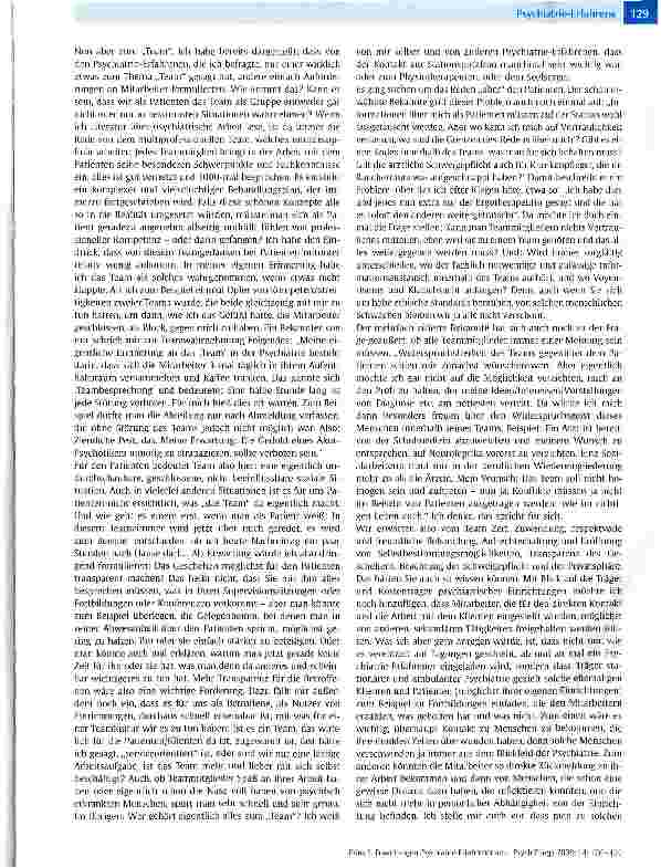 Vorschauseite 4: Erwartungen Psychiatrie-Erfahrener an das psychiatrische Team