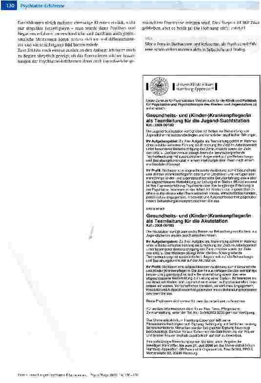 Vorschauseite 5: Erwartungen Psychiatrie-Erfahrener an das psychiatrische Team