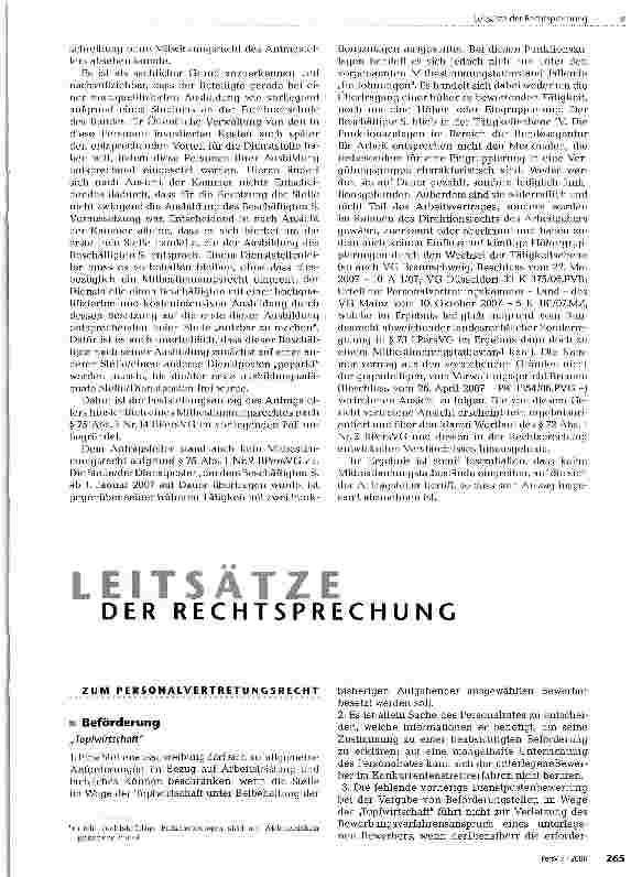 Vorschauseite 3: Zur Mitbestimmung bei Stellenausschreibung und Funktionszulagen