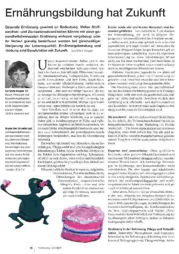 Vorschauseite 1: Ernährungsbildung hat Zukunft