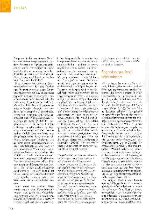 Vorschauseite 5: DIE ZUKUNFT LIEGT IN DER KOOPERATION ORGANISATION STATIONÄRER PFLEGE -WENN LÖSUNGEN ZU PROBLEMEN WERDEN (TEIL 2):