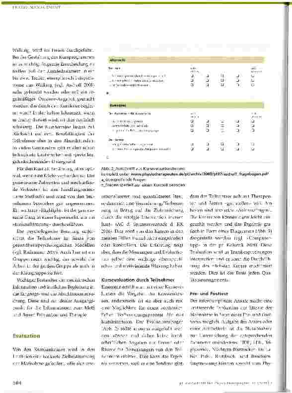 Vorschauseite 4: Ambulante physiotherapeutische Prävention des Metabolischen SyndromsTeil 2: Planung, Durchführung und Evaluation