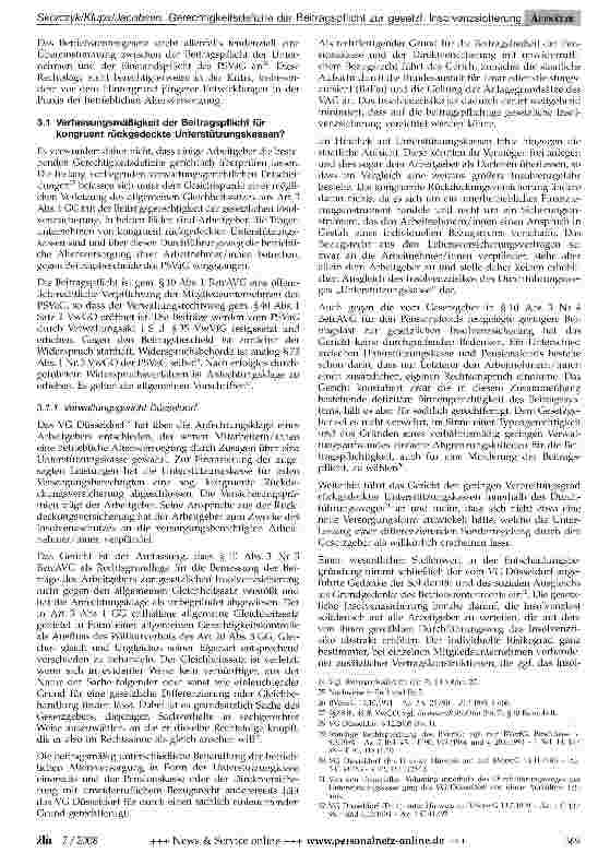 Vorschauseite 3: Gerechtigkeitsdefizite der Beitragspflicht zur gesetzlichen Insolvenzsicherung nach dem Betriebsrentengesetz-Rechtsprechung und rechtspolitische Lösungsansätze -