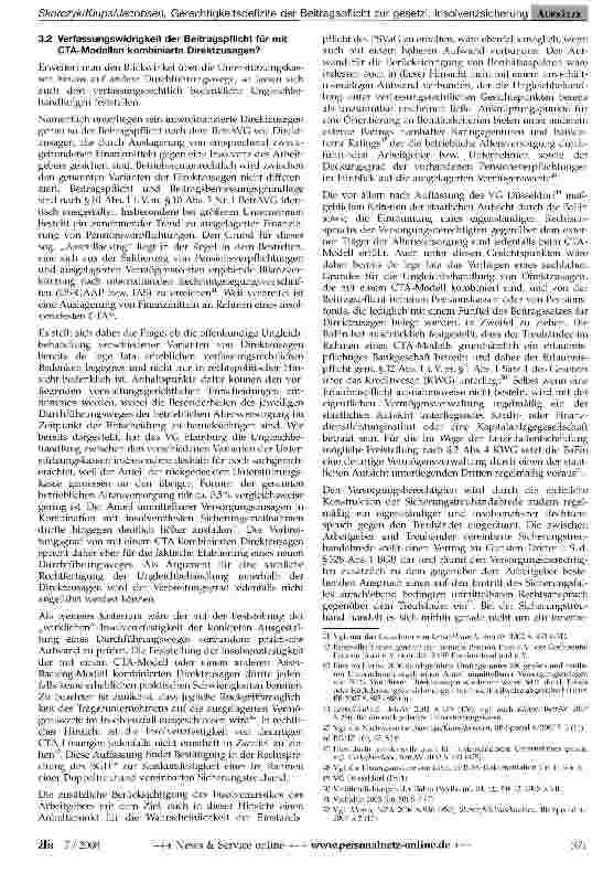 Vorschauseite 5: Gerechtigkeitsdefizite der Beitragspflicht zur gesetzlichen Insolvenzsicherung nach dem Betriebsrentengesetz-Rechtsprechung und rechtspolitische Lösungsansätze -