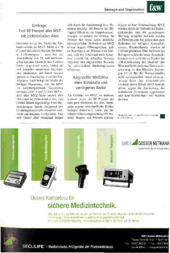 Vorschauseite 5: MVZ an Kliniken heben große Synergieeffekte