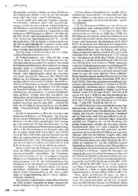 Vorschauseite 4: Ausschluss der personellen Mitbestimmung Generalvollmacht