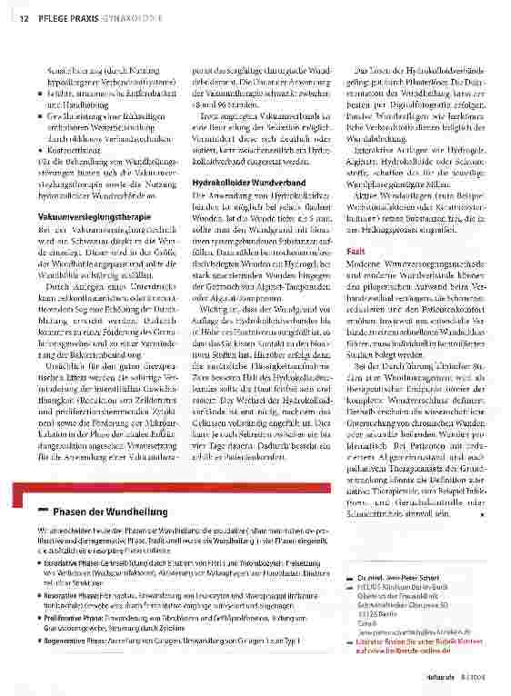 Vorschauseite 2: Wundheilung: Alle Möglichkeiten nutzen