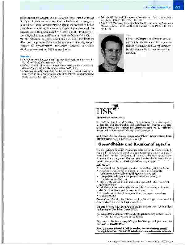 Vorschauseite 2: Besseres Outcome nach Reanimation ohne Atemspende? - Minimally Interrupted Cardiac Resuscitation (MICR)
