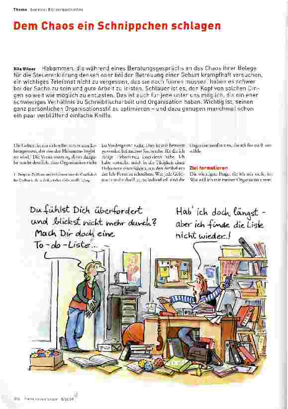 Vorschauseite 1: Dem Chaos ein Schnippchen schlagen