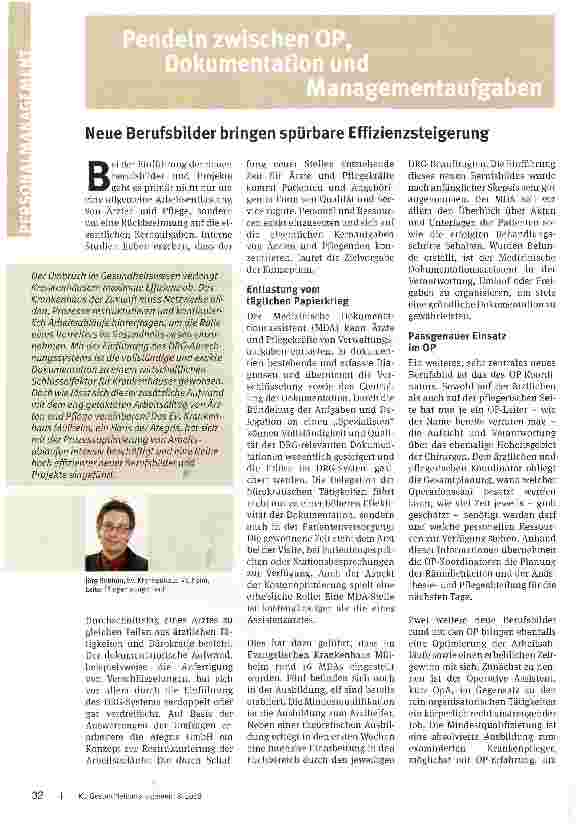 Vorschauseite 1: Neue Berufsbilder bringen spürbare Effizienzsteigerung