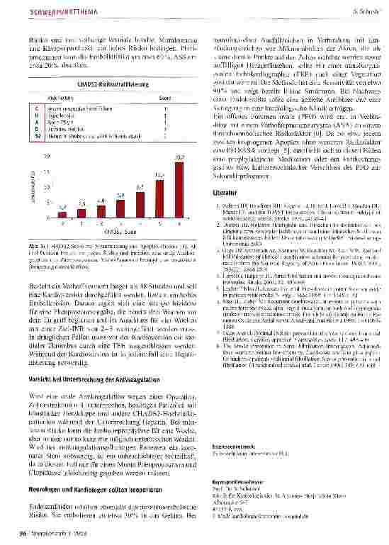 Vorschauseite 2: Kardiale Emboliequellen -Echokardiographische Diagnostik und spezielle Therapie