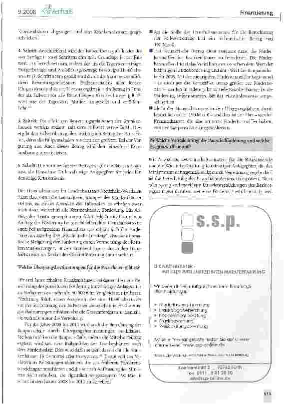 Vorschauseite 3: Leistungsorientierte Krankenhausförderung in Nordrhein-Westfalen nach dem neuen Krankenhausgestaltungsgesetz