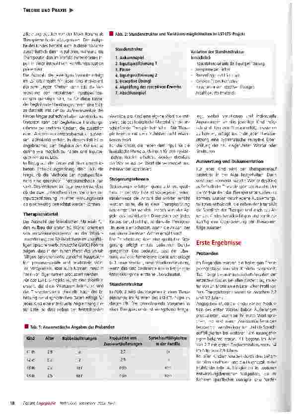 Vorschauseite 5: Sprachsystematische Intervention bei Kindern mit komplexen Störungsbildern: Erste Ergebnisse des LST-LTS-Projekts