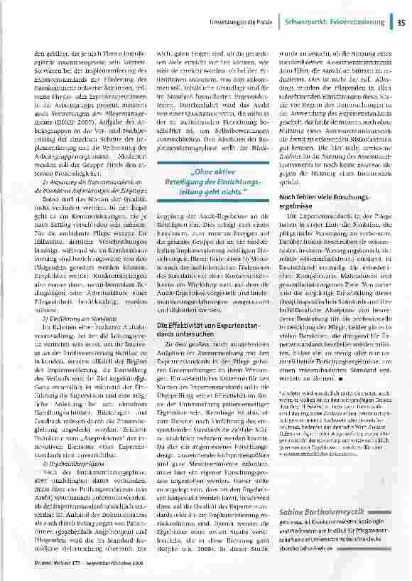 Vorschauseite 4: Evidence-based PracticeWissenschaftliche Erkenntnisse in die Praxis einführen