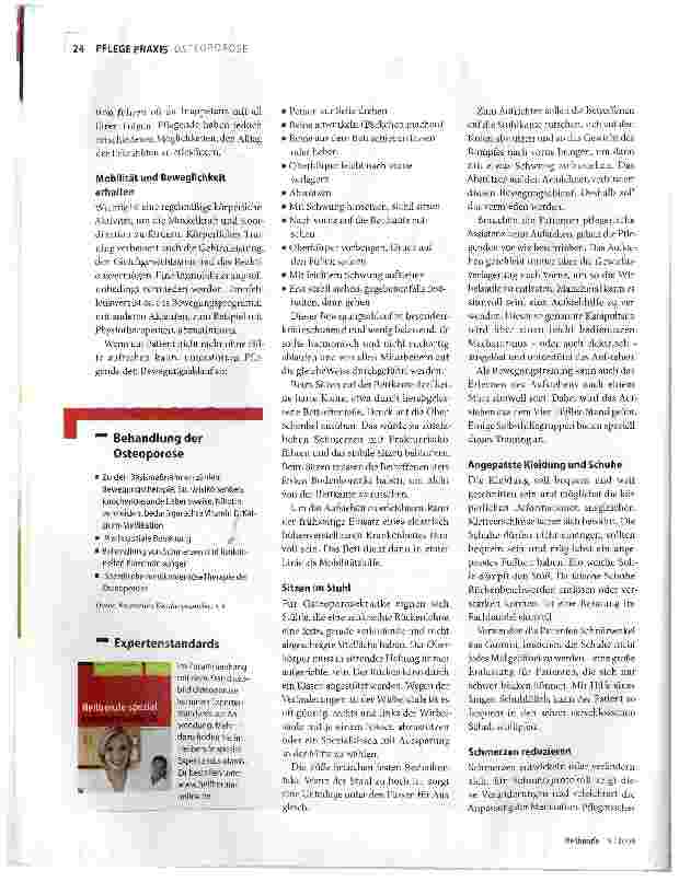 Vorschauseite 2: Osteoporose im Pflegealltag
