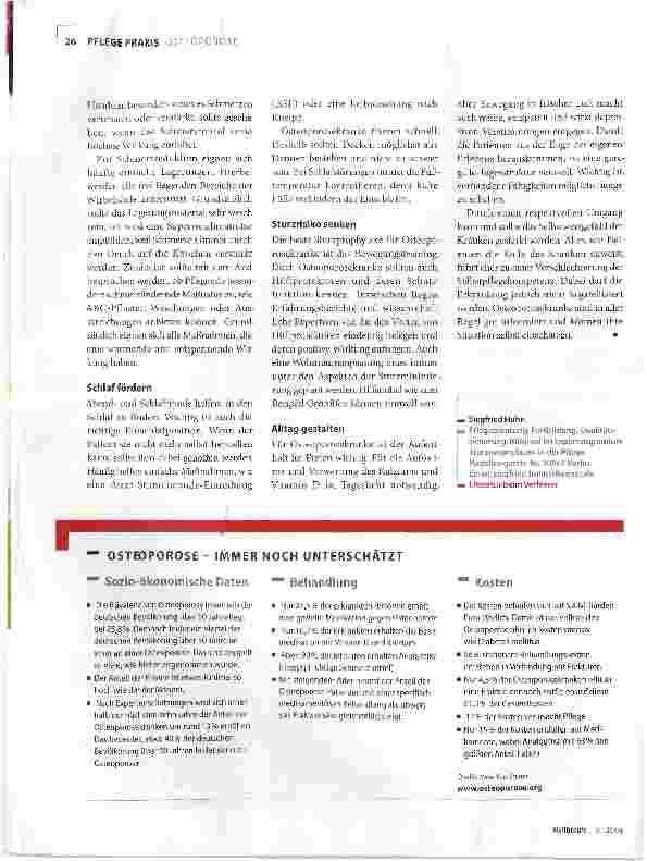 Vorschauseite 3: Osteoporose im Pflegealltag