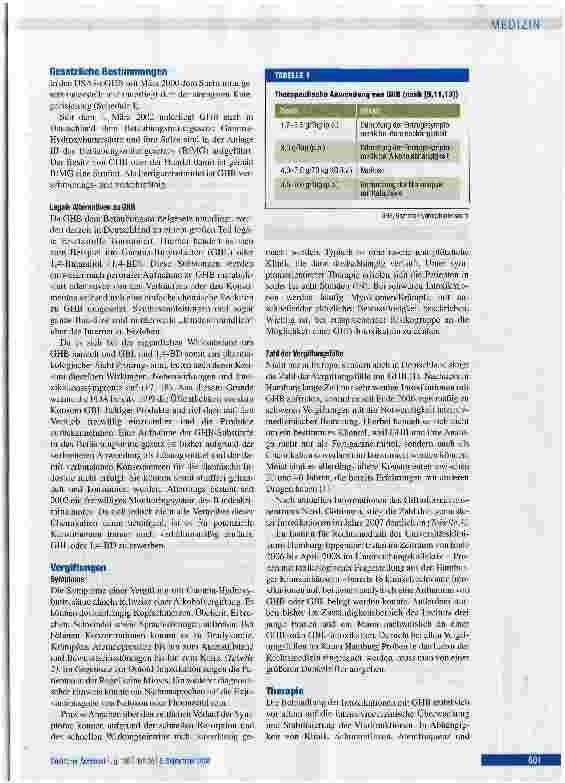 Vorschauseite 3: Liquid Ecstasy - ein relevantes Drogenproblem