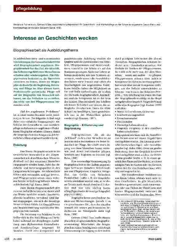 Vorschauseite 1: Interesse an Geschichten wecken