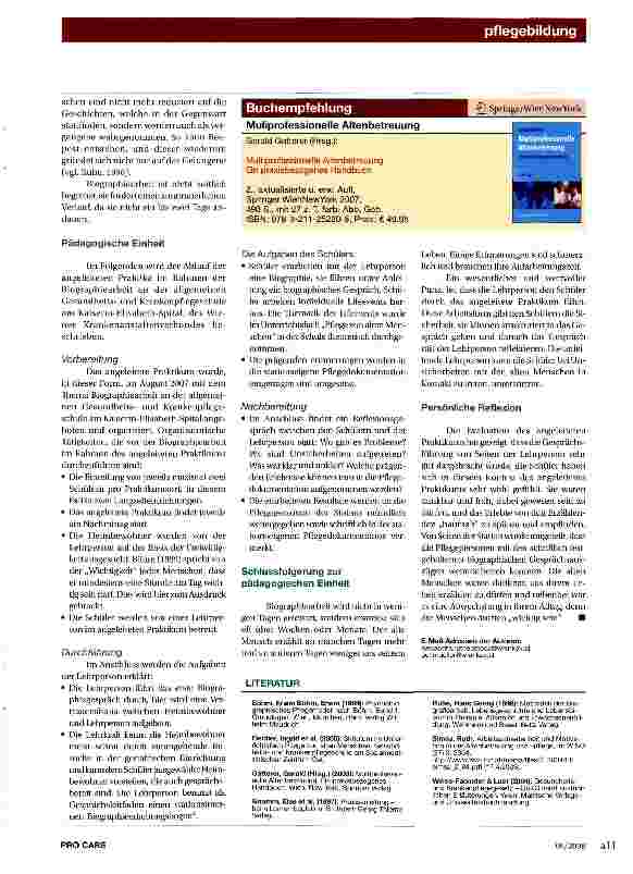 Vorschauseite 2: Interesse an Geschichten wecken