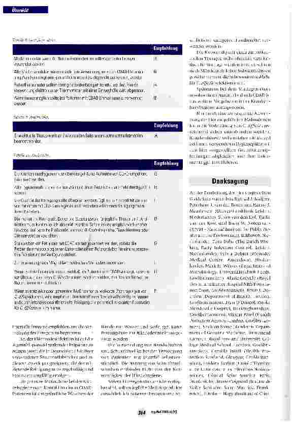 Vorschauseite 4: Prävention der Clostridium-difficile-assoziierten Diarrhö (CDAD) - Europäische Guidelines zur Erstellung von nationalen oder lokalen Empfehlungen