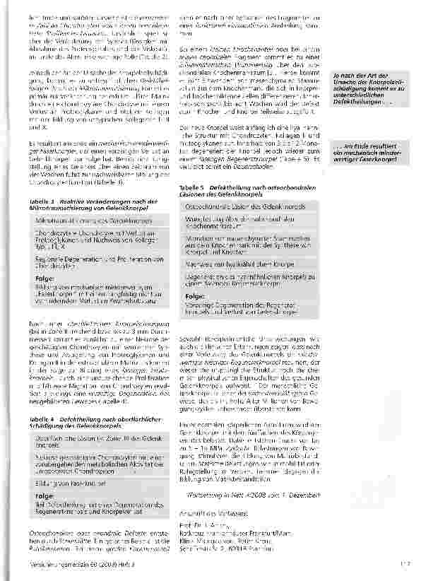Vorschauseite 4: Die Behandlung von Knorpelschäden am Kniegelenk (I)