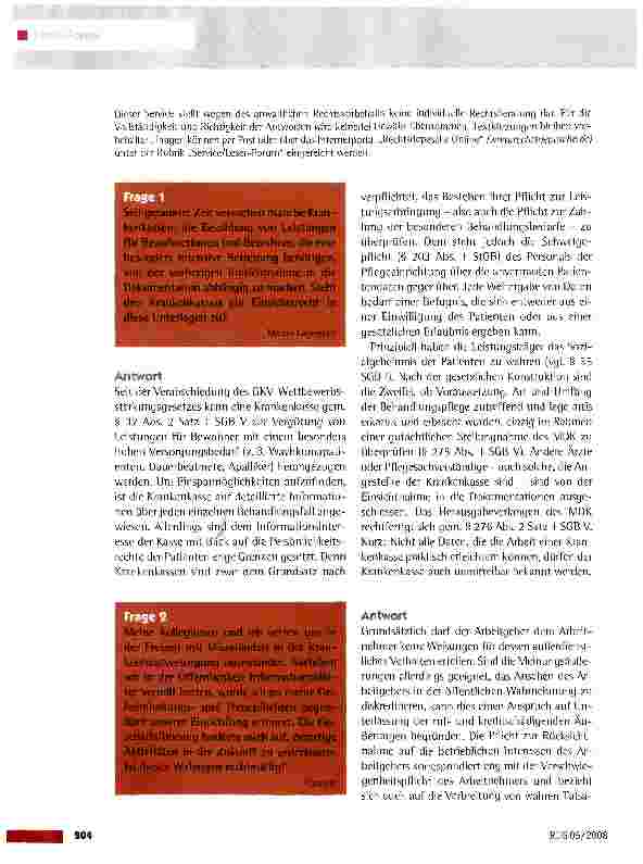 Vorschauseite 4: Einsichtnahme von Patienten in die Originalbehandlungsunterlagen