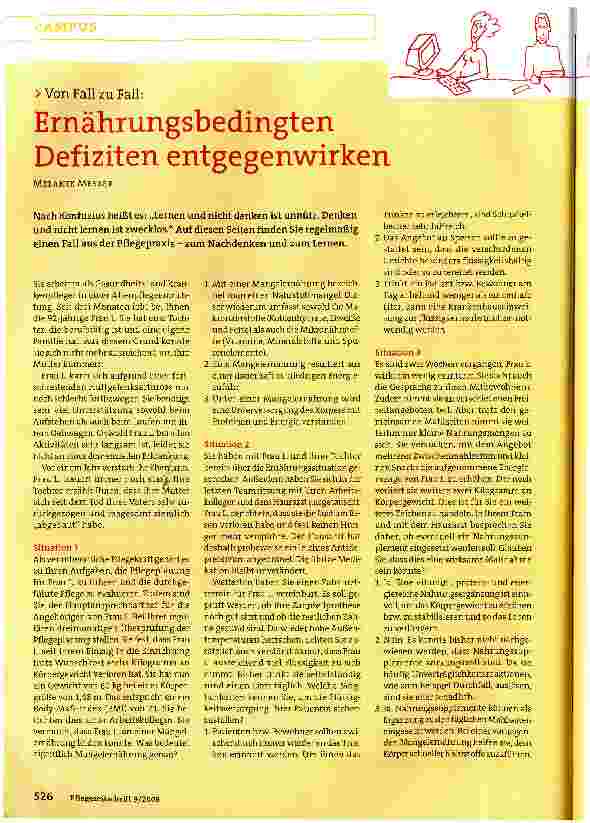 Vorschauseite 1: Ernährungsbedingten Defiziten entgegenwirken
