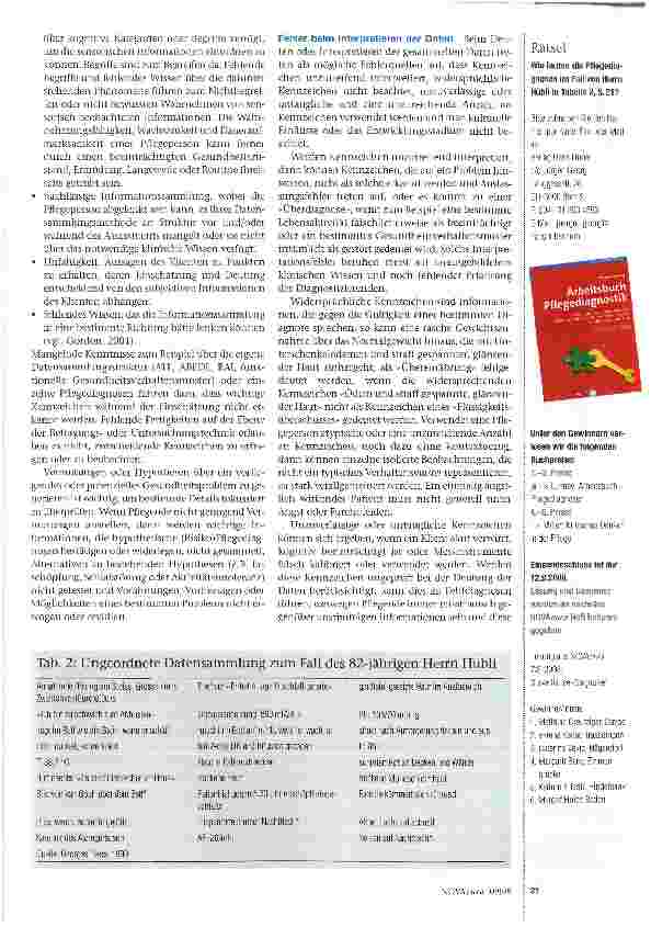 Vorschauseite 2: Diagnostisch scheiternPflegediagnostische Fehler erkennen und vermeiden