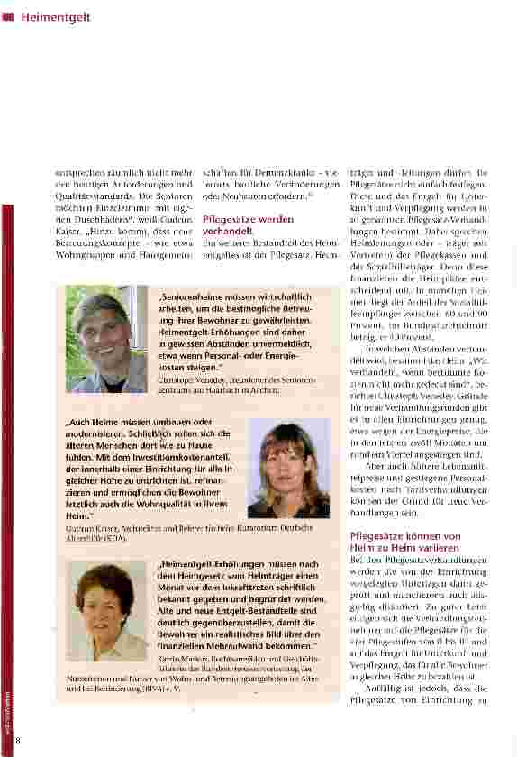Vorschauseite 3: So setzt sich Ihr Heimentgelt zusammen Klare Sicht auf die Finanzen