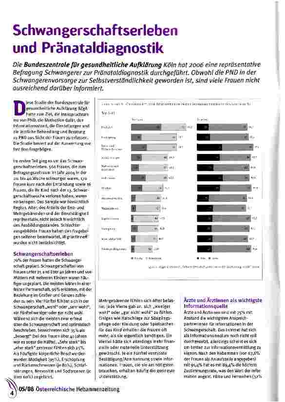 Vorschauseite 1: Schwangerschaftserleben und Pränataldiagnostik