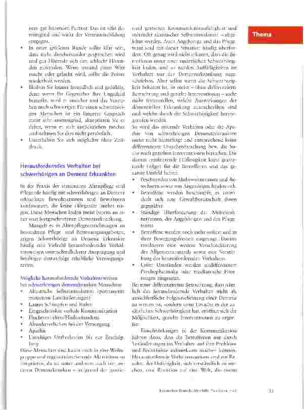 Vorschauseite 3: Doppelt ausgeschlossen: Menschen mit Demenz und Hörschädigung