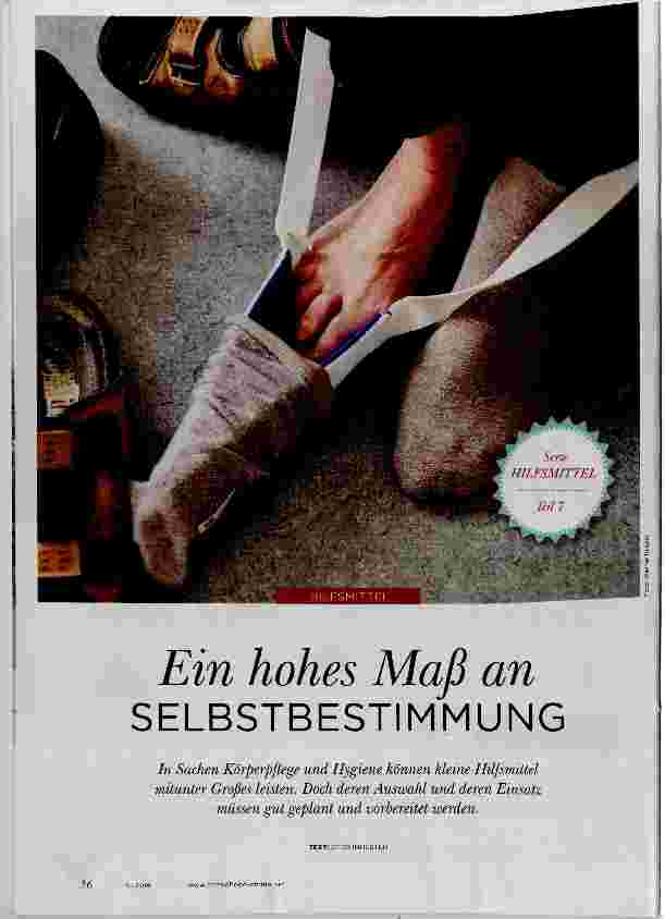 Vorschauseite 1: Ein hohes Maß an SELBSTBESTIMMUNG