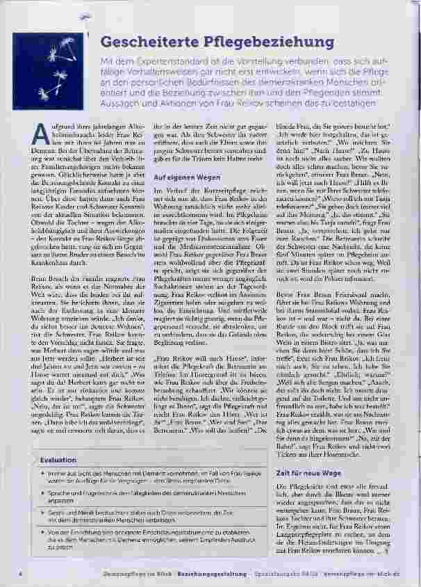 Vorschauseite 1: Gescheiterte Pflegebeziehung