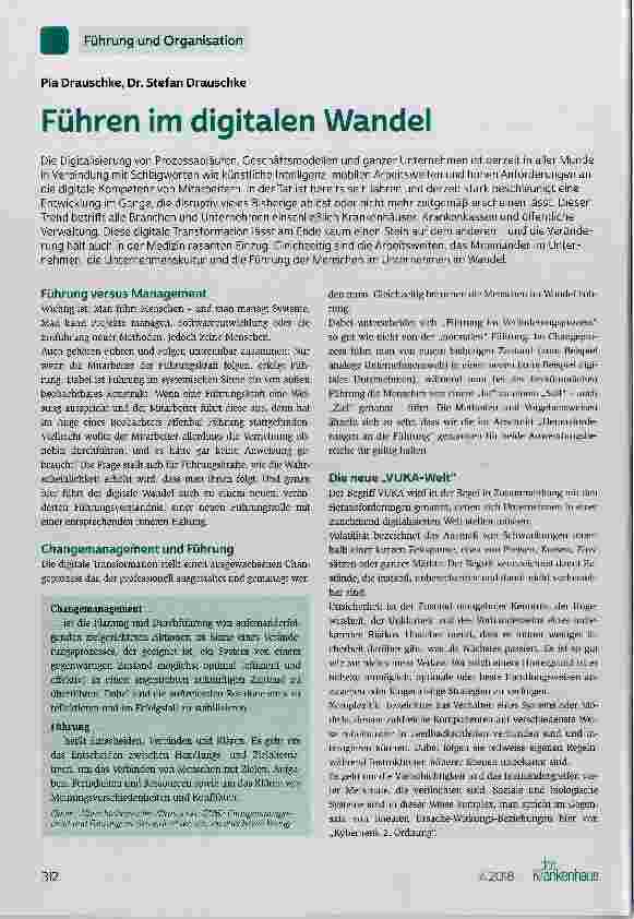 Vorschauseite 1: Führen im digitalen Wandel