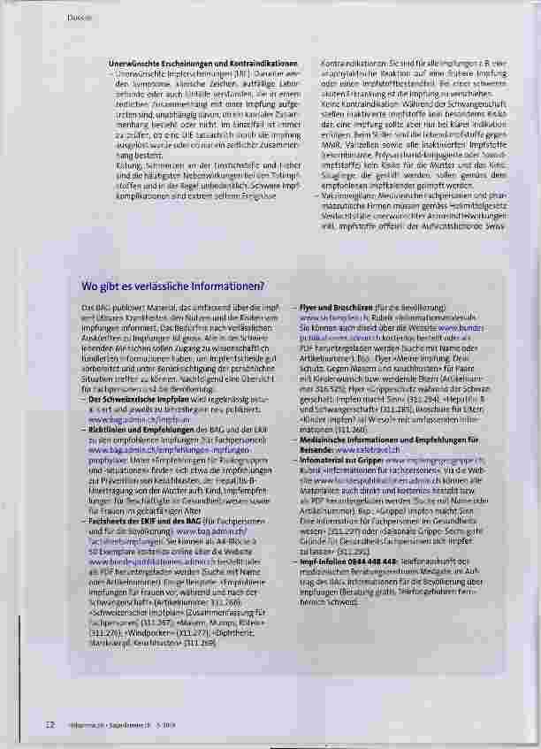 Vorschauseite 3: Nationale Strategie zu Impfungen: Gesundheit von Mutter und Kind schützen
