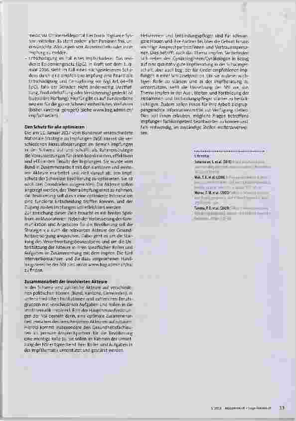 Vorschauseite 4: Nationale Strategie zu Impfungen: Gesundheit von Mutter und Kind schützen