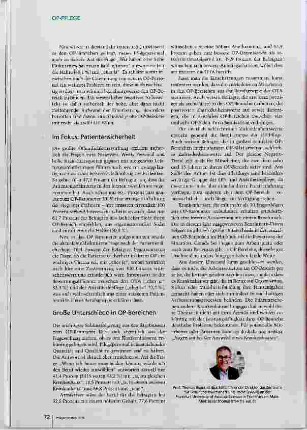 Vorschauseite 3: Unzufriedenheit im OP wächst