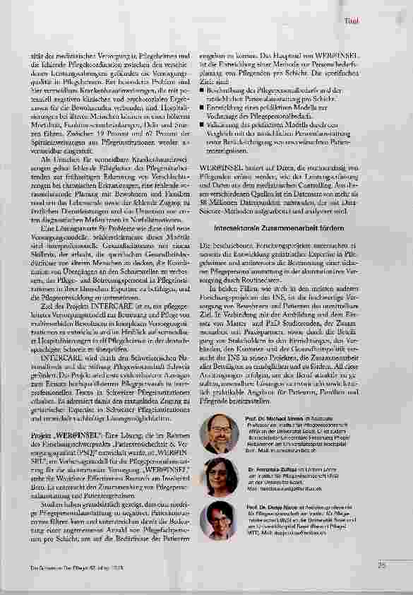 Vorschauseite 4: Das Ziel: Pflege auf höchstem Niveau