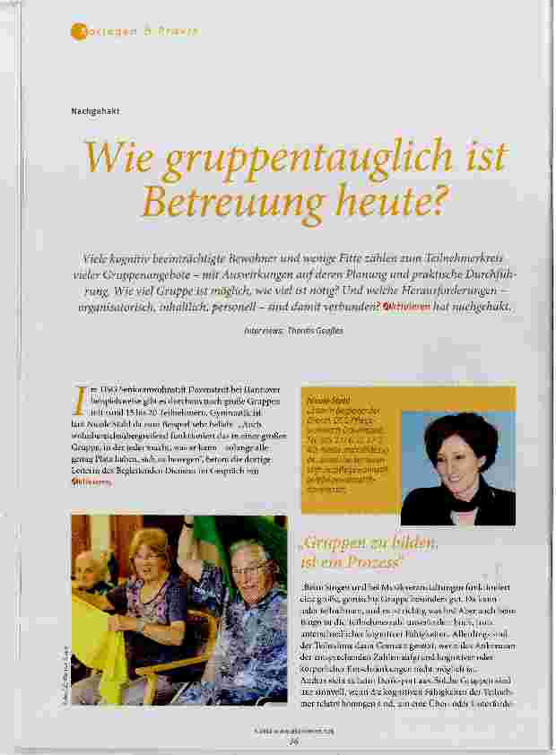 Vorschauseite 1: Wie gruppentauglich ist Betreuung heute?