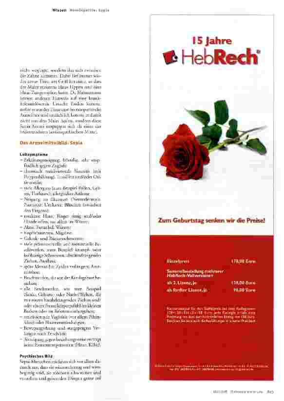 Vorschauseite 2: Sepia - die Arznei, die es wissen will