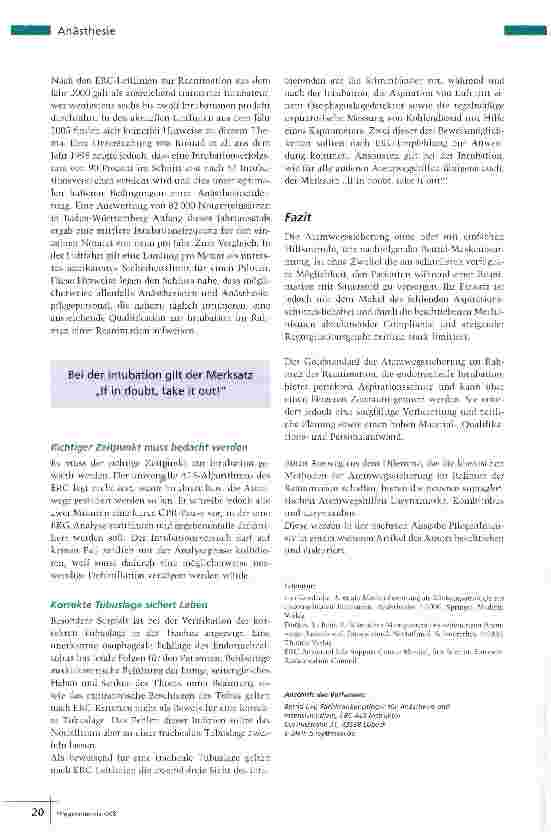 Vorschauseite 5: Airway-Management bei Reanimation Atemwege sicher freihalten
