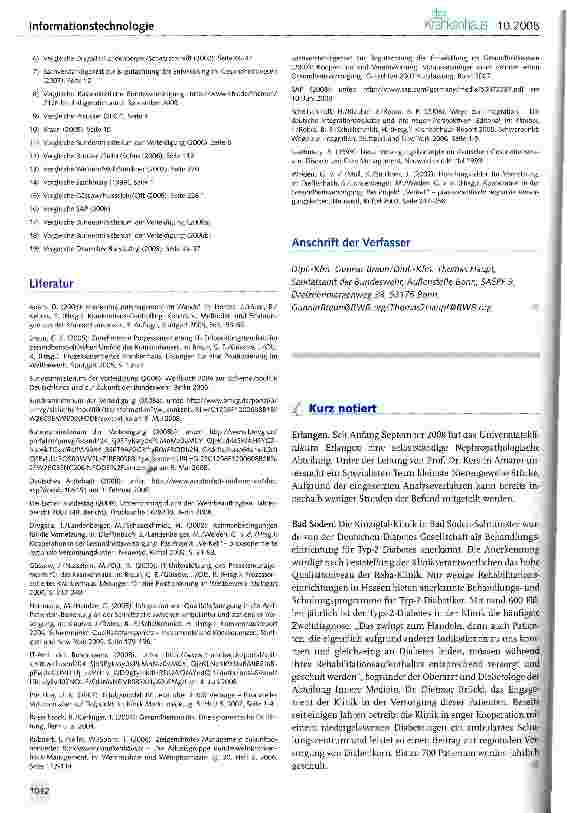 Vorschauseite 5: Re-Engineering der IT-Unterstützung in der Gesundheitsversorgung der BundeswehrDer Zentrale Sanitätsdienst der Bundeswehr vernetzt seine ambulanten und stationären Einrichtungen m…