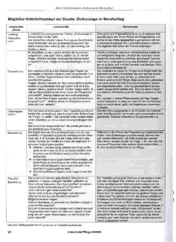 Vorschauseite 5: Unterrichtsstunde: „Zivilcourage im Berufsalltag