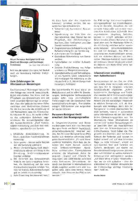 Vorschauseite 5: Jederzeit erreichbar